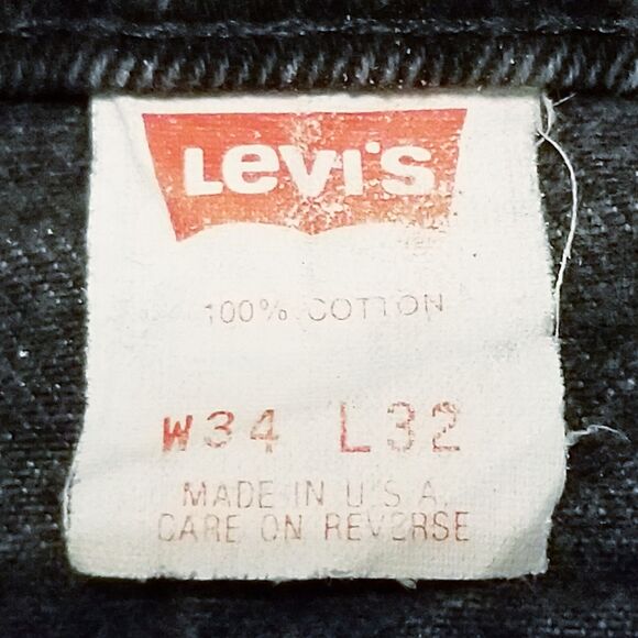 Levi's 560 Orange Tab Jeans Men's Size 34x32 Gray Denim 1993 USA Made (35x30.5) - Picture 6 of 7